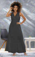 VESTIDO LARGO SISA CON ESCOTE EN LA ESPALDA 6227