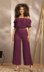 SET PANTALON Y BLUSA CAMPESINA CON BOLEROS 6489