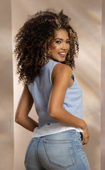 CHALECO CON SENEFA INTEGRADA EN FINAS RAYAS 6509