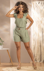 ENTERIZO CORTO CON DETALLES UNICOS EN TENDENCIA 6523