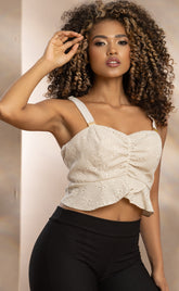 BLUSA OJALILLO CON AMARRE EN LA PARTE DE ATRAS 6539