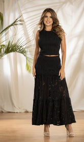 SET BLONDA BLUSA Y FALDA 6737