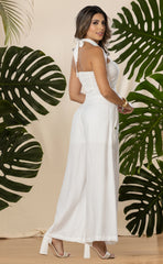 SET PANTALON PALAZO Y BLUSA AMARRE 6751