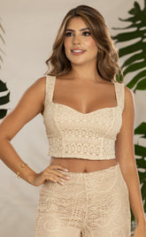 BLUSA CROP TOP TEJIDA 6905