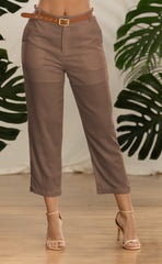 PANTALON LINO CON CORREA 6918