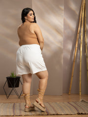 SHORT CORTO TALLA PLUS CON CINTURON AJUSTABLE P728