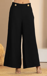 PANTALON BOTA RECTA CON HERRAJES DORADOS ER09
