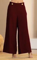 PANTALON BOTA RECTA CON HERRAJES DORADOS ER09