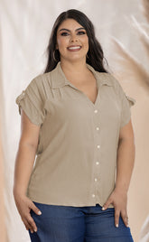 BLUSA PLUS MANGA CORTA P584