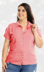 BLUSA CAMISERA PLUS P675
