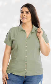 BLUSA CAMISERA PLUS P675