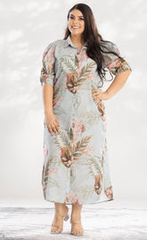 VESTIDO PLUS SIZE ESTAMPADO P684