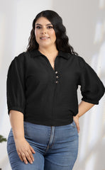 BLUSA PLUS SIZE MANGA 3/4 P692