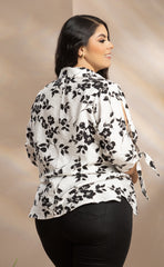 BLAZER TIPO CAMISERA ESTAMPADO FLOR P703