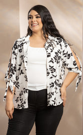 BLAZER TIPO CAMISERA ESTAMPADO FLOR P703