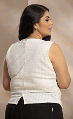 CHALECO TEJIDO TIPO CROCHET P716