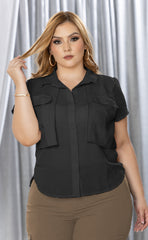 BLUSA TIPO CARGO BOLSILLO FRONTAL P750