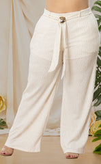 PANTALON PLUS EN LANILLA CON HERRAJE P819