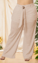 PANTALON PLUS EN LANILLA CON HERRAJE P819