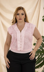 BLUSA PLUS OJALILLO SISA P892