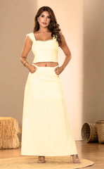SET FALDA LARGA Y BLUSA 7031