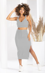 SET  CROPTOP Y FALDA  6163