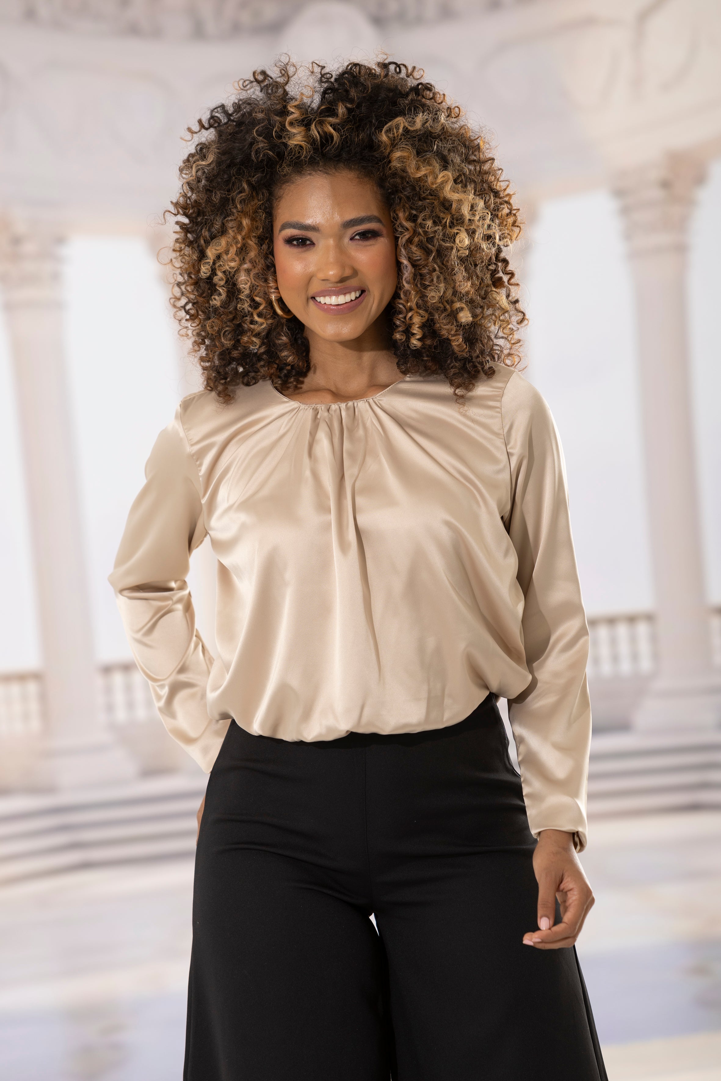 BLUSA LUREX MANGA LARGA 6360