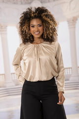 BLUSA LUREX MANGA LARGA 6360