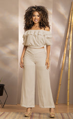 SET PANTALON Y BLUSA CAMPESINA CON BOLEROS 6489