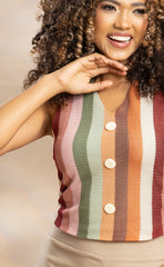 BLUSA RAYAS MULTICOLOR MANGA SISA 6551