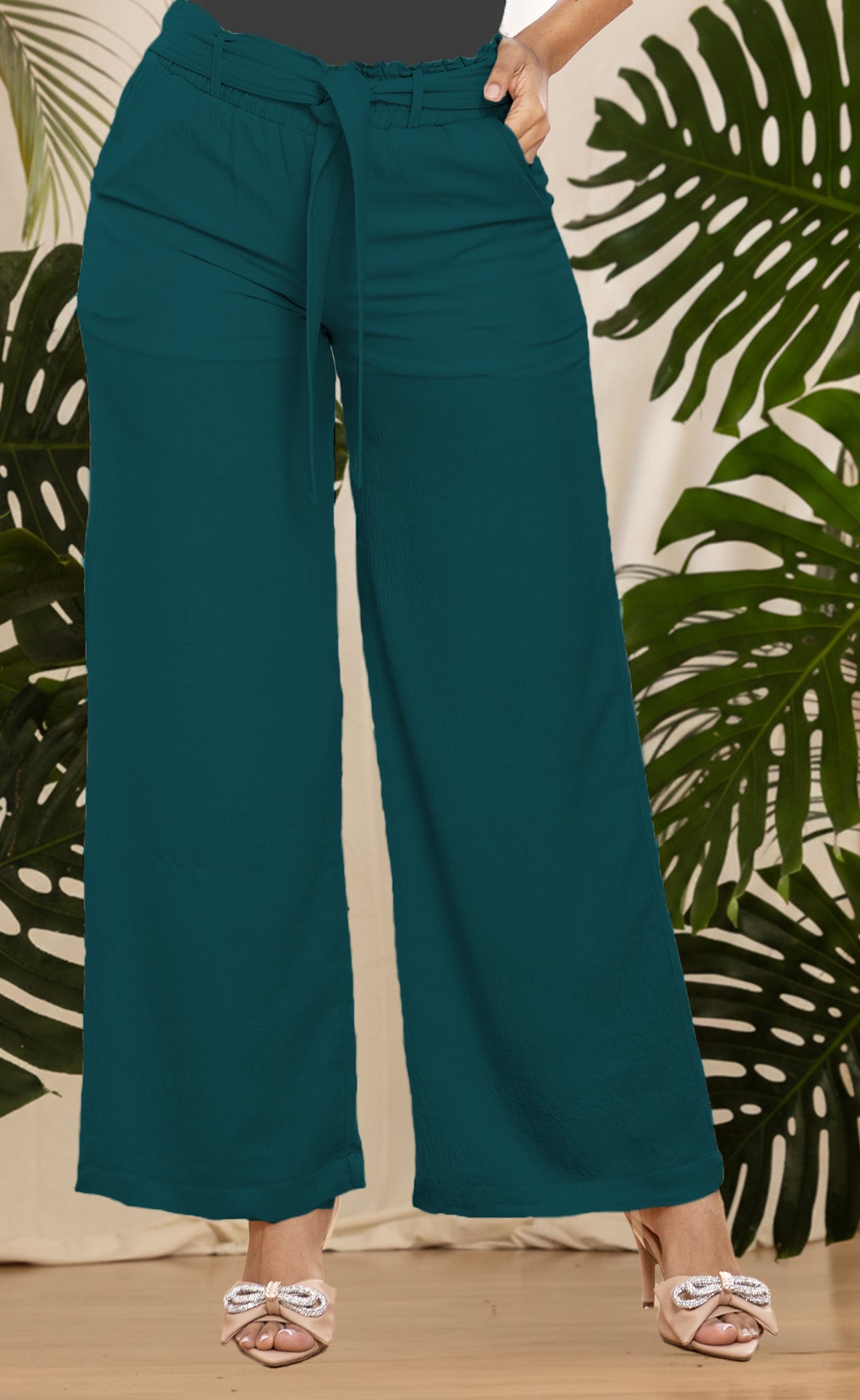 PANTALON BOTA RECTA CON AMARRE 6653-1