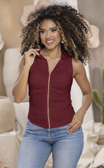 BLUSA MANGA SISA CON CIERRE 6705