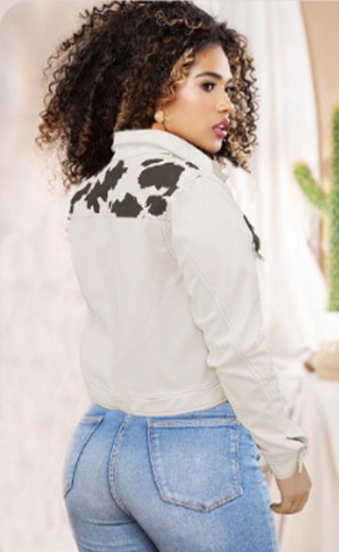 CHAQUETA COW PRINT 6750