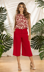 SET ESTAMPADO  PANTALON CAPRI 6904