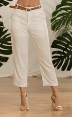 PANTALON LINO CON CORREA 6918