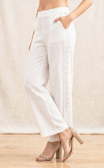 Pantalón aladino de encaje con resorte 6959