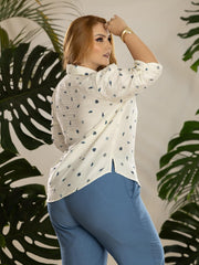 BLUSA CAMISERA MANGA 3/4 P832