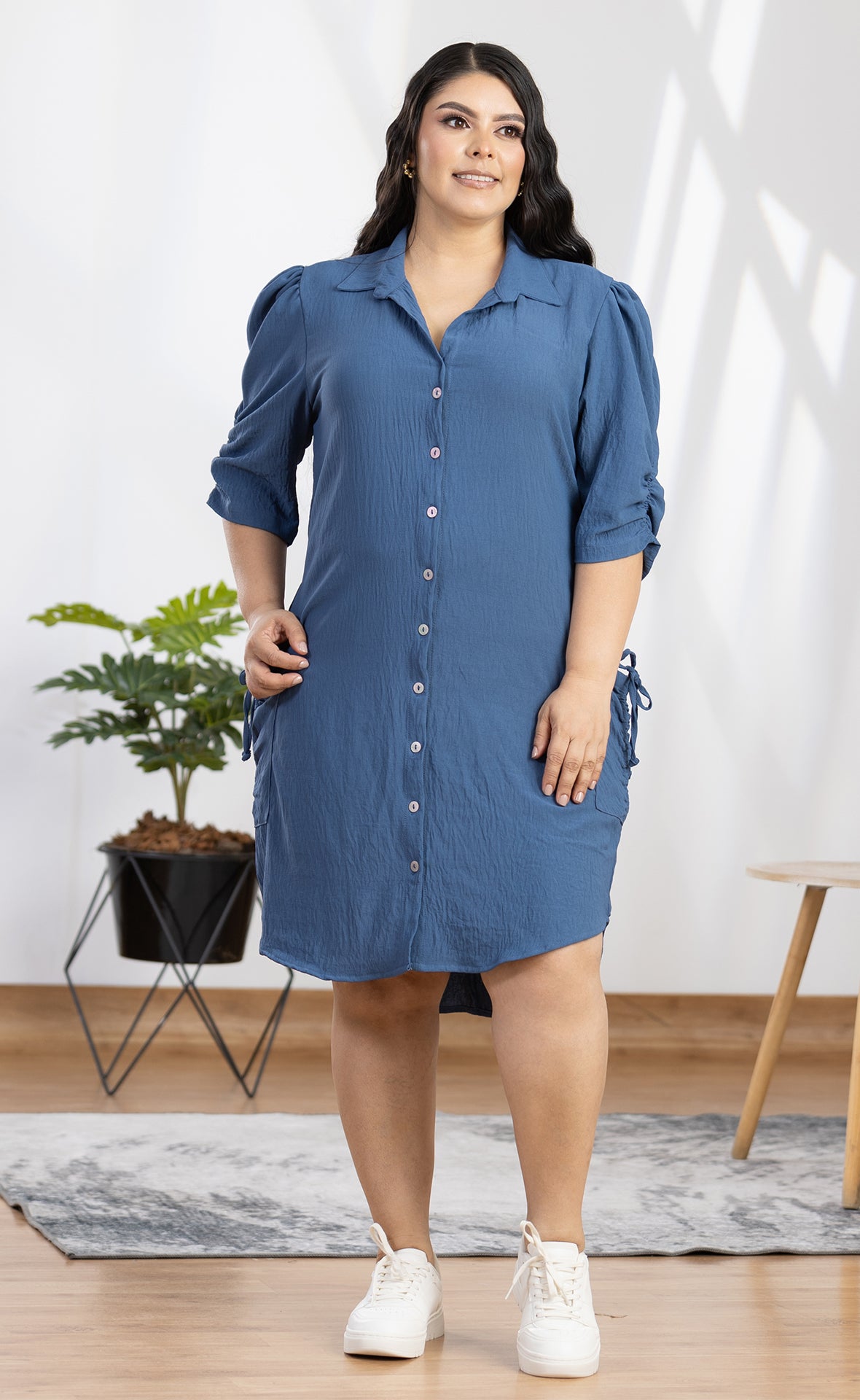 VESTIDO CAMISERO PLUS SIZE P687