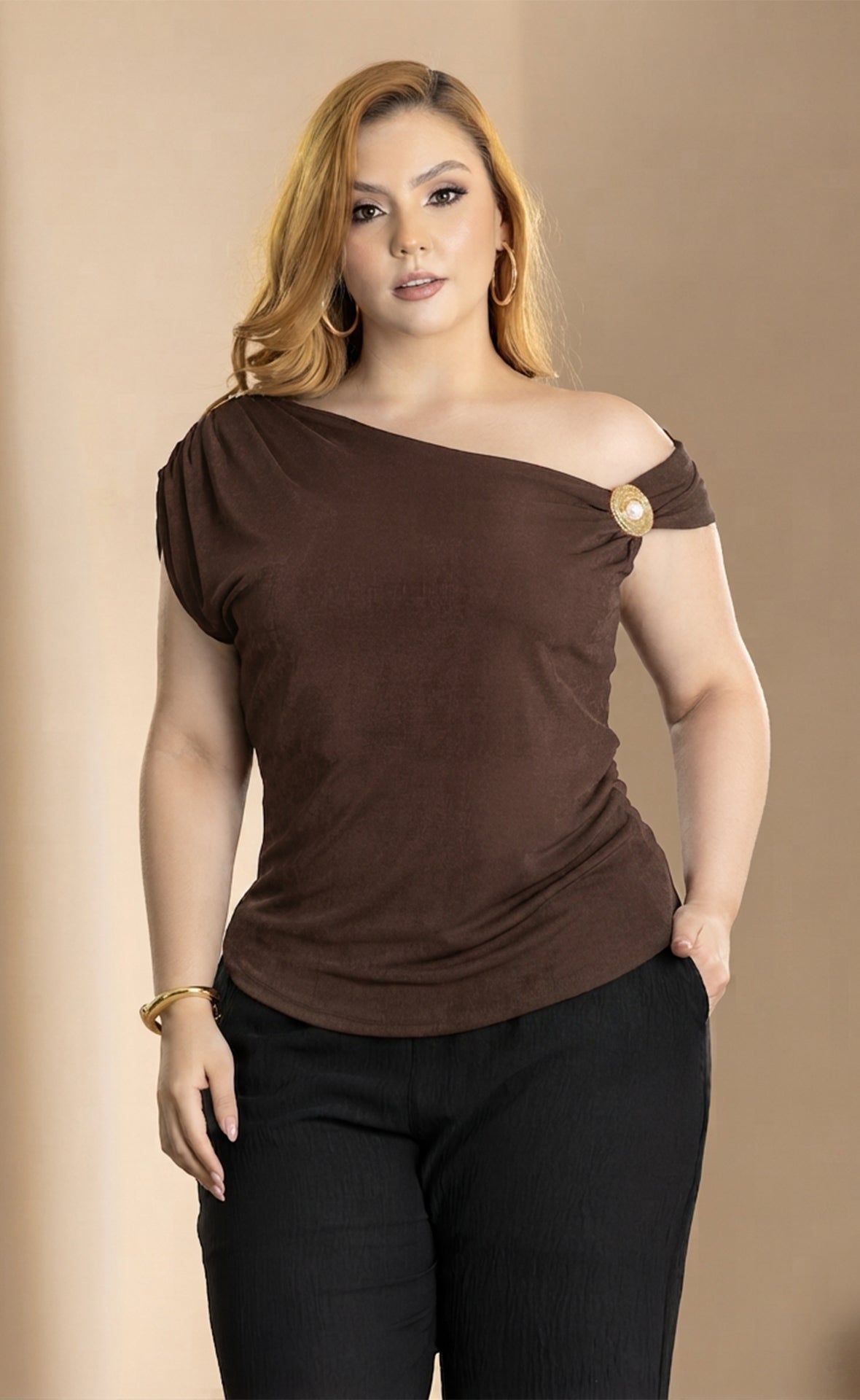 BLUSA PLUS SIZE CHIC DREAPS P943