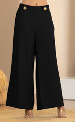 PANTALON BOTA RECTA CON HERRAJES DORADOS ER09