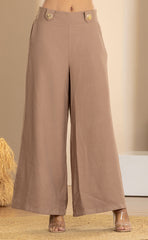PANTALON BOTA RECTA CON HERRAJES DORADOS ER09
