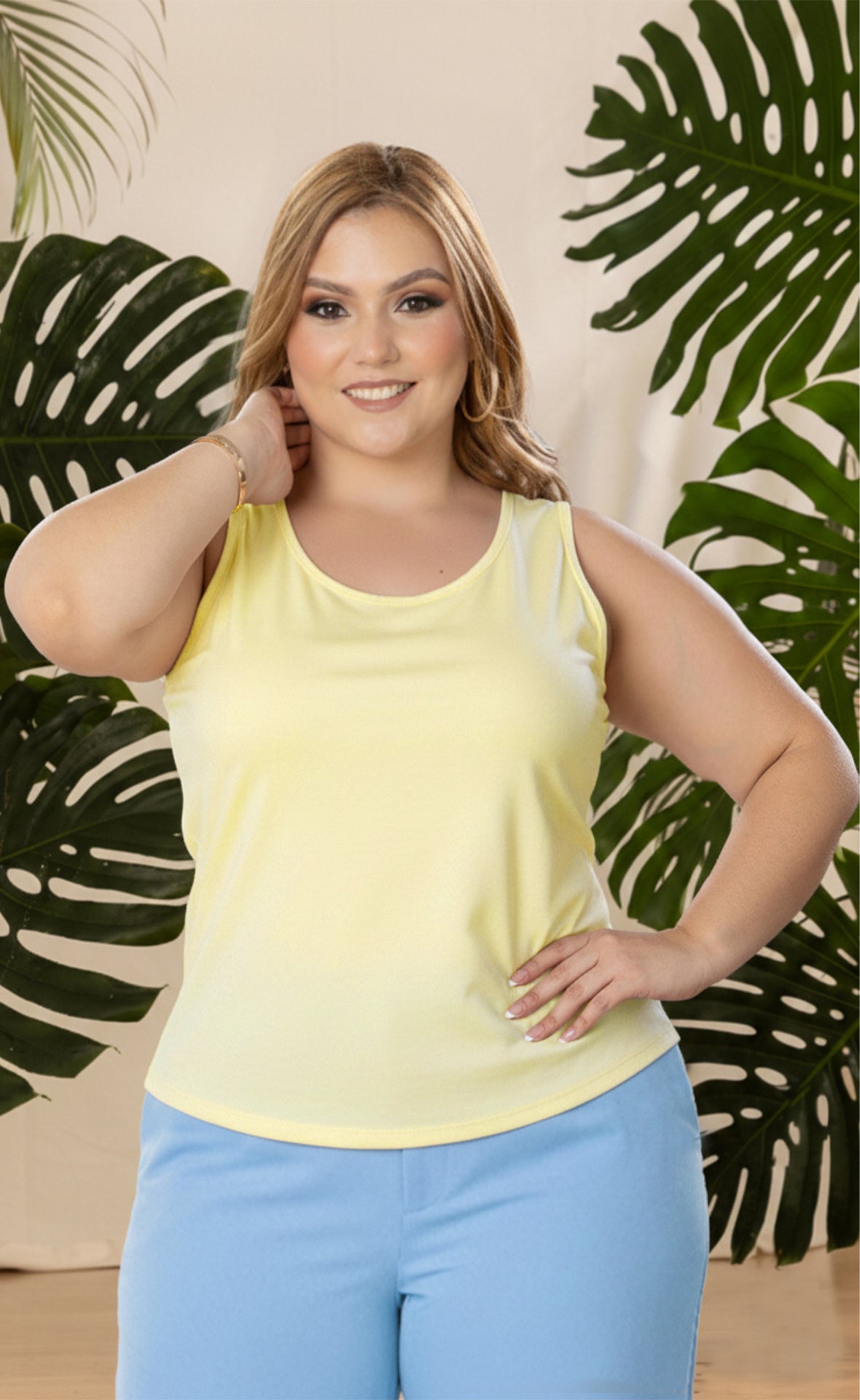 BLUSA BASIC PLUS SIZE COMBO X 3 P545