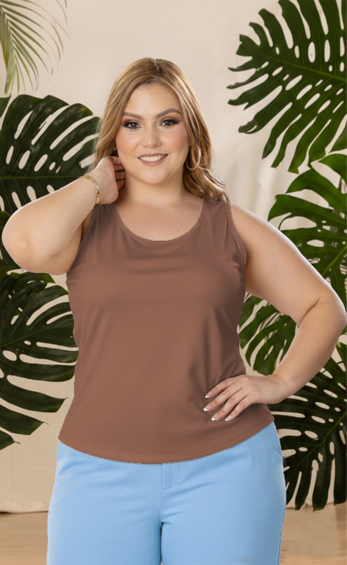 BLUSA BASIC PLUS SIZE COMBO X 3 P545