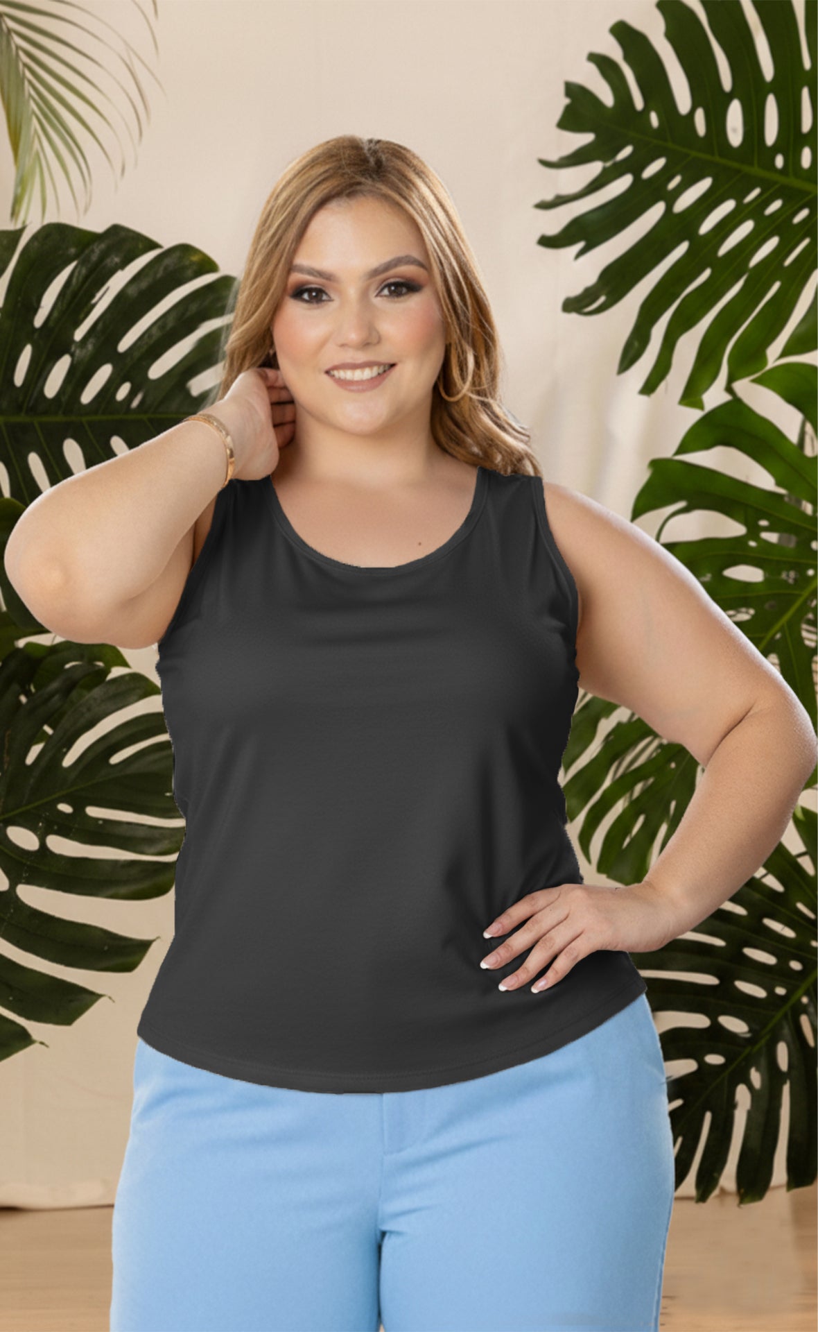 BLUSA BASICA PLUS SIZE P545