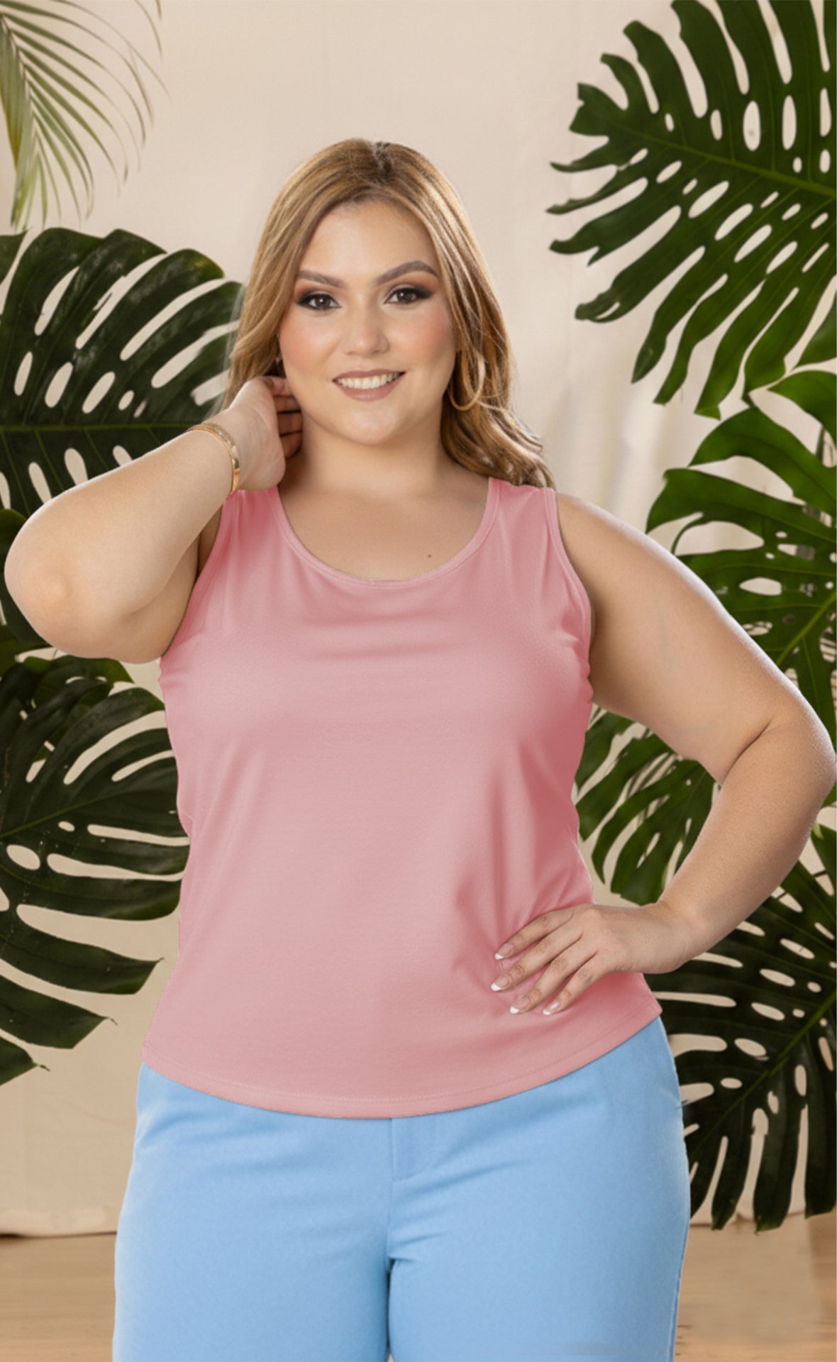BLUSA BASIC PLUS SIZE COMBO X 3 P545
