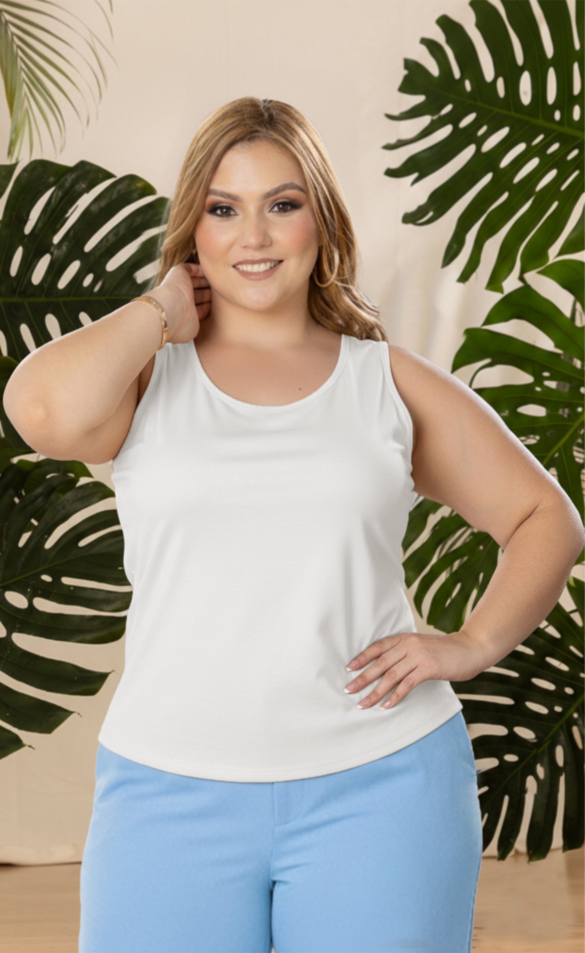 BLUSA BASIC PLUS SIZE COMBO X 3 P545