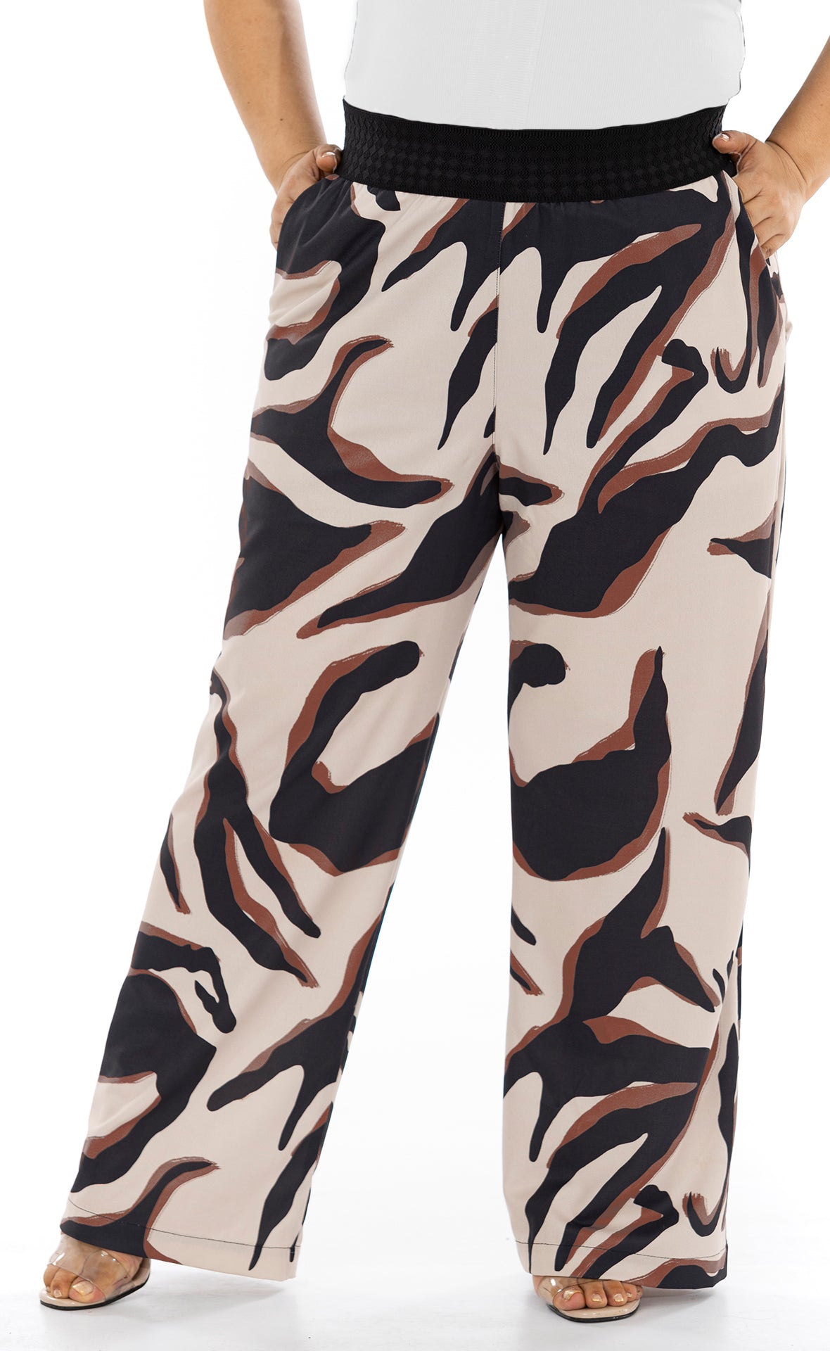 PANTALON PLUS SIZE ESTAMPADO MAXIPRINT P670