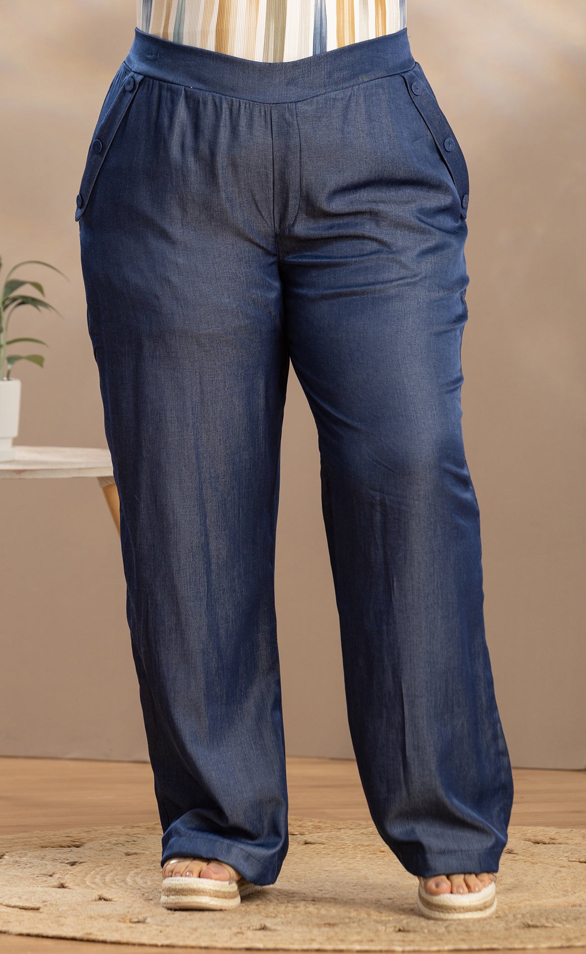 PANTALON PLUS SIZE MODA NATURAL P720