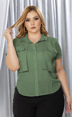 BLUSA TIPO CARGO BOLSILLO FRONTAL P750