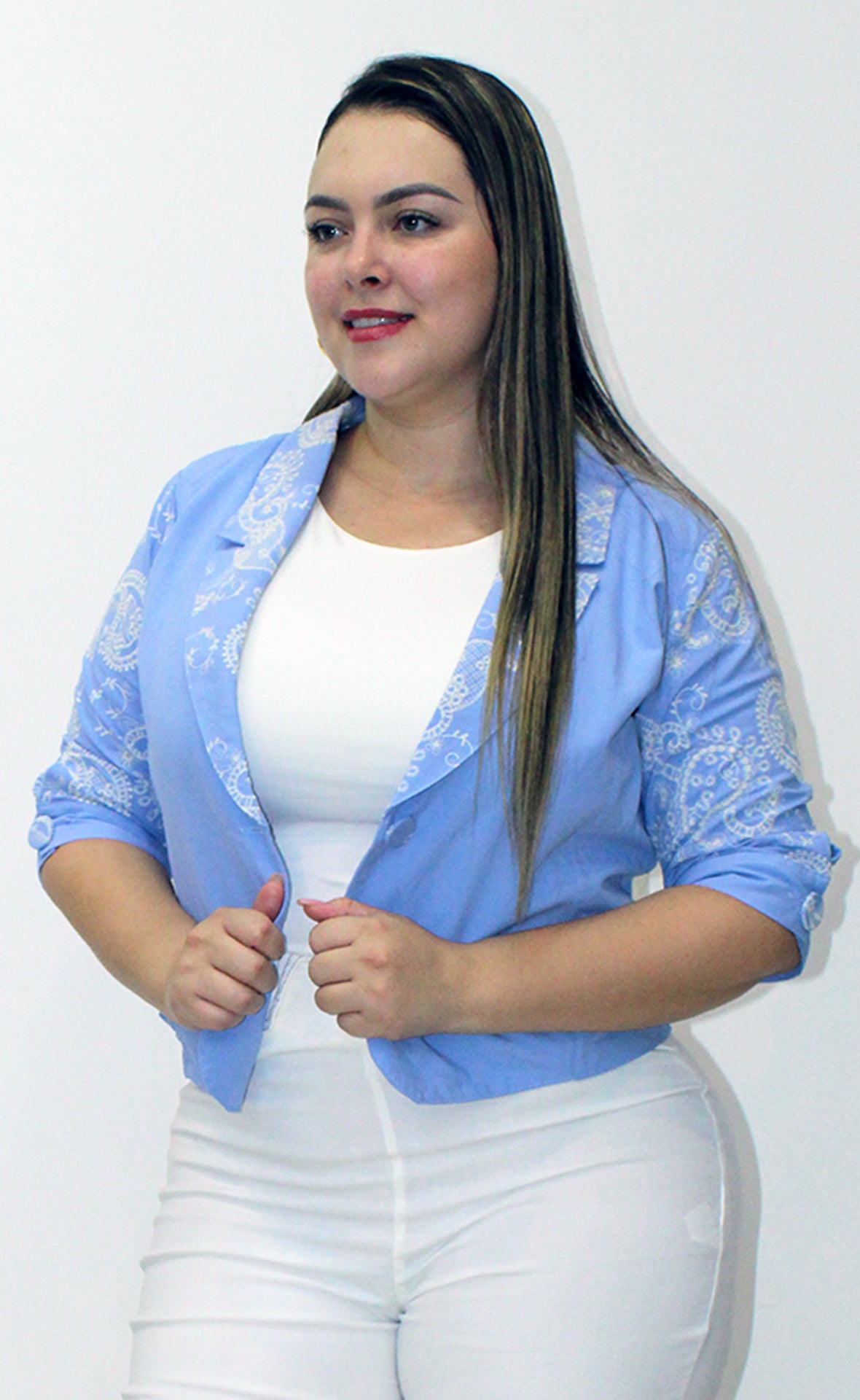BLAZER BORDADO PLUS SIZE P758